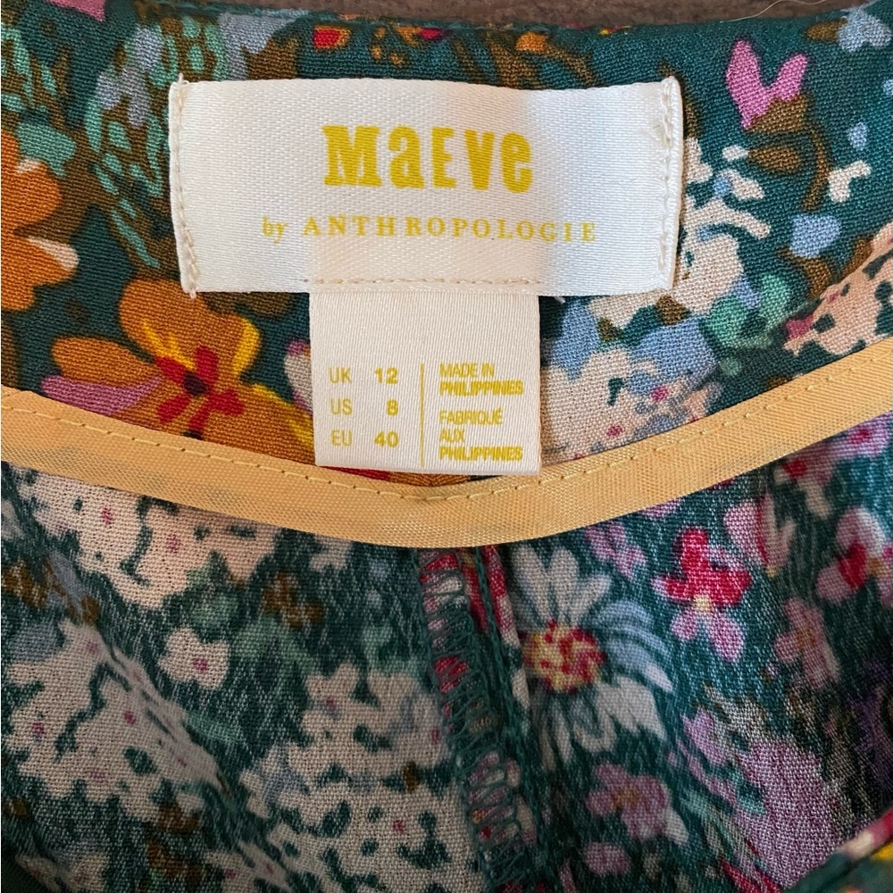 Maeve by Anthropologie Pleated Floral Garden Pants - Picture 5 of 5